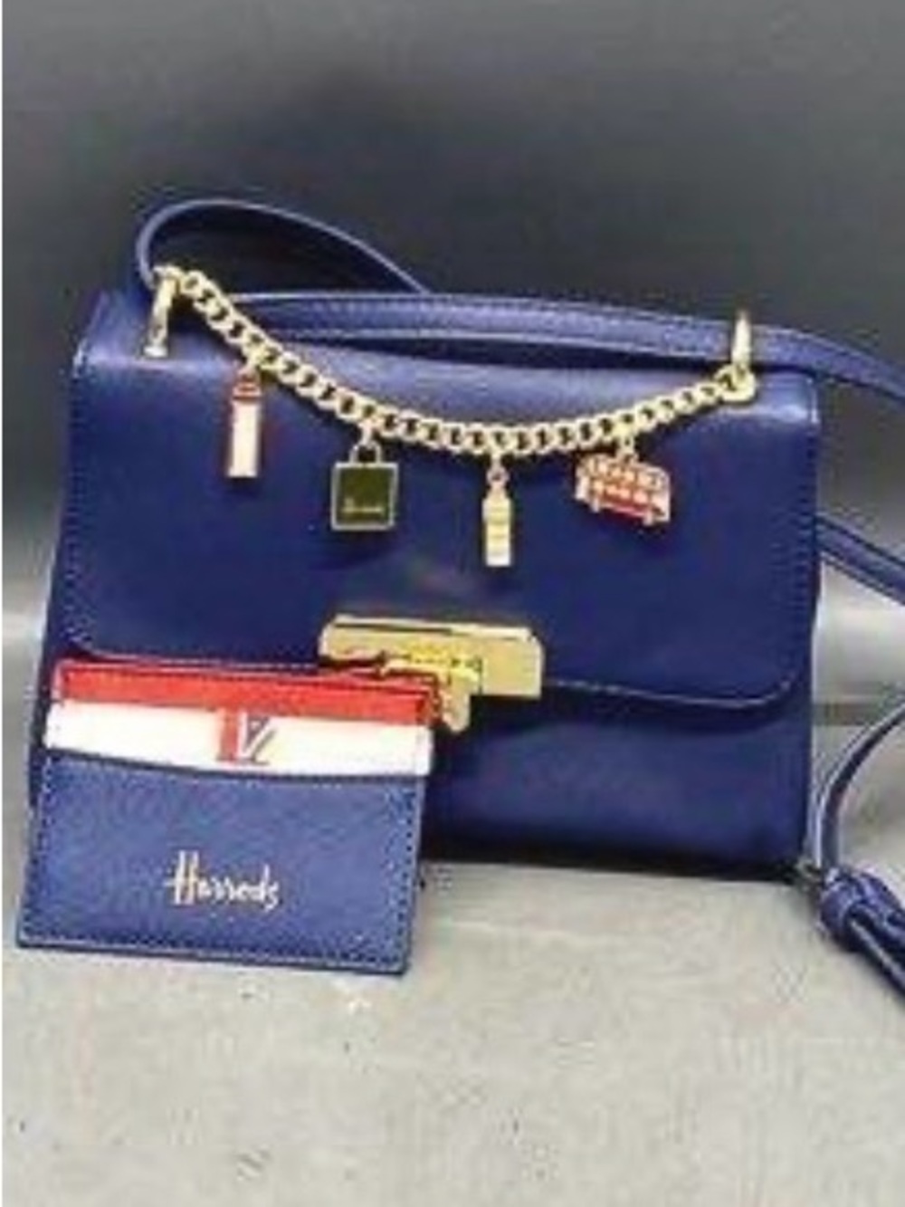 Harrod’s London Charmsw Women’s Crossbody Bag and Card Case. 2 pieces